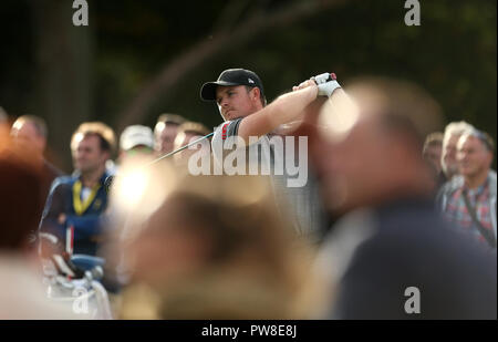 L'Inghilterra del Eddie Pepperell durante il giorno tre del British Masters a Walton Heath Golf Club, Surrey. Foto Stock