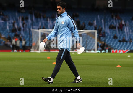 Manchester City assistant coach di Mikel ARTETA Foto Stock