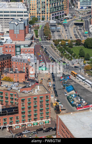 Downtown Boston vicino al Kennedy Greenway Foto Stock