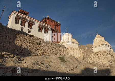 Namgyal Tsemo monastero in bella luce, Leh, Ladakh, India Foto Stock