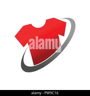 T-Shirt pianeta rete simbolo vettore Logo grafico del modello di progettazione Illustrazione Vettoriale