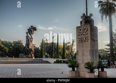 Indipendenza monumento di Albania, Vlore Foto Stock