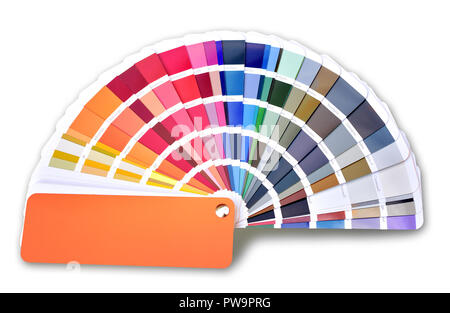 Aprire la ventola di colore colorato soggiorno design Foto Stock