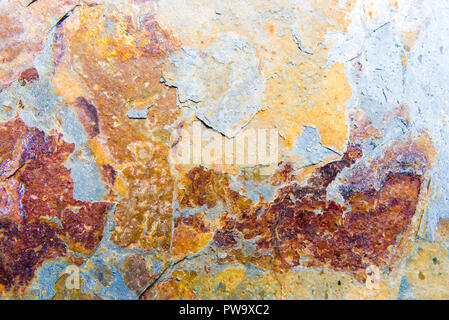 Metallo arrugginito background come modello per progetti creativi Foto Stock