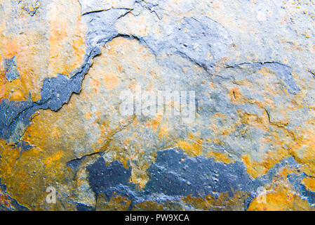 Metallo arrugginito background come modello per progetti creativi Foto Stock