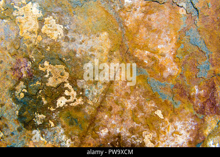 Metallo arrugginito background come modello per progetti creativi Foto Stock