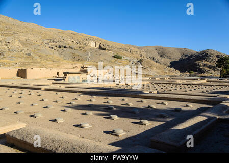 Le antiche rovine di Persepoli intorno a Shiraz in Iran - Patrimonio mondiale dell UNESCO Foto Stock