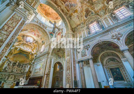 Cattedrale del Santissimo Salvatore di Mazara del Vallo, cittadina in provincia di Trapani, Sicilia, Italia meridionale. Foto Stock