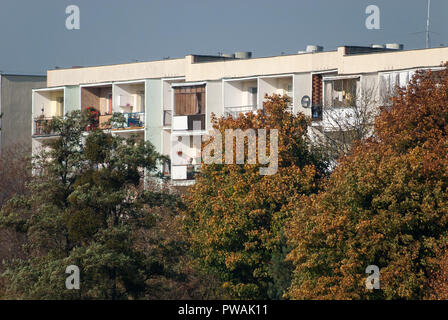 Era comunista edifici di appartamenti a Danzica, Polonia. Il 13 ottobre 2018 © Wojciech Strozyk / Alamy Stock Photo Foto Stock