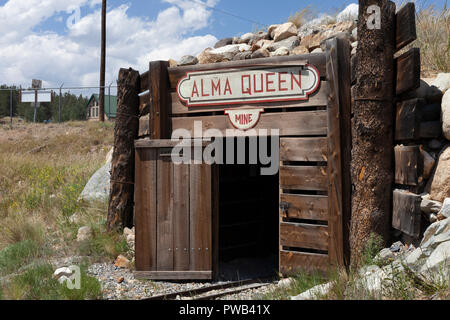 Alma Regina miniera, South Park City Museum, Colorado Foto Stock