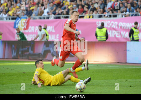 Bucarest, Romania. Xiv oct, 2018. Romania vs Serbja Nazioni Uefa League 14.10.2018 Credito: Cristian Stavri/Alamy Live News Foto Stock