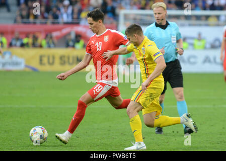 Bucarest, Romania. Xiv oct, 2018. Romania vs Serbja Nazioni Uefa League 14.10.2018 Credito: Cristian Stavri/Alamy Live News Foto Stock