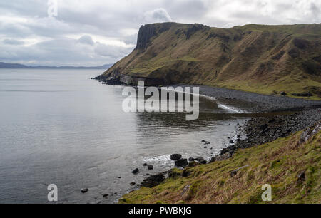 Scogliere di lealt Falls, Isola di Skye, Scotland, Regno Unito Foto Stock