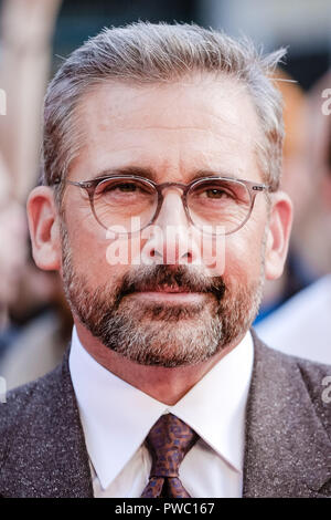 Attore Steve Carell al London Film Festival Screening di bel ragazzo sabato 13 ottobre 2018 tenutasi a Cineworld Leicester Square, Londra. Nella foto: Steve Carell. Foto di Julie Edwards. Foto Stock