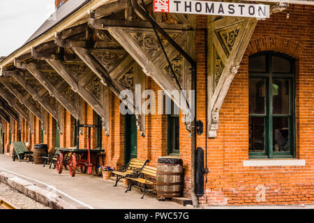 Il Museo della Ferrovia della Nuova Inghilterra   Thomaston, Connecticut, Stati Uniti d'America Foto Stock