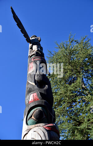 Costa occidentale del totem pole. Foto Stock