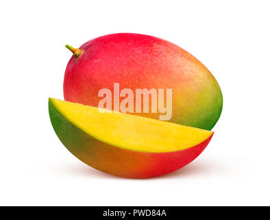 Mango Fruit isolati su sfondo bianco Foto Stock