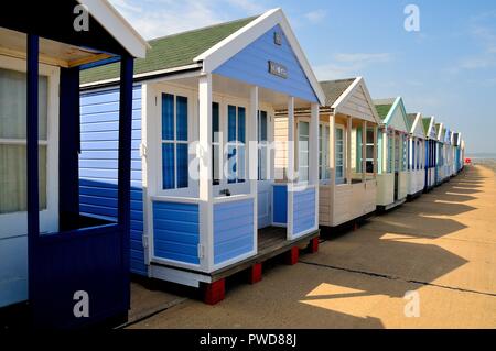 Cabine sulla spiaggia, Southwold Suffolk Foto Stock