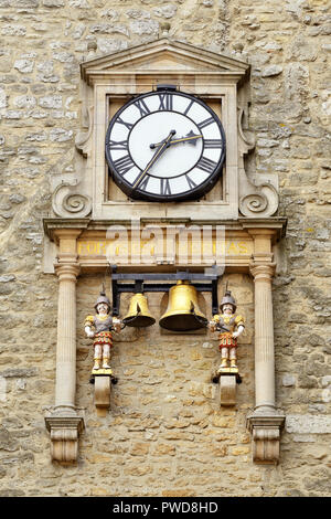 Carfax torre con orologio, St Martin's Tower, Oxford, Regno Unito Foto Stock