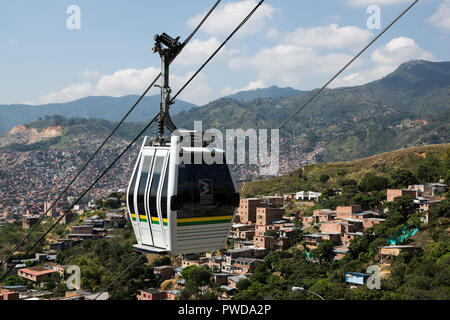 La funivia a Medellin Foto Stock