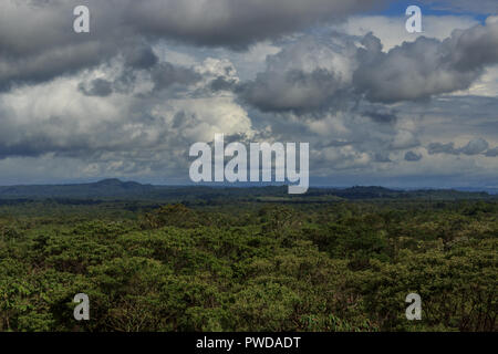 Vista panoramica sulla valle di Amazon in Ecuador Foto Stock