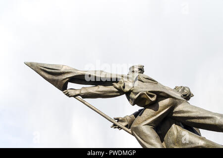 Il monumento ai combattenti del 1905 a Riga, Lettonia Foto Stock