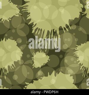 Vector seamless pattern in verde colori militari Illustrazione Vettoriale