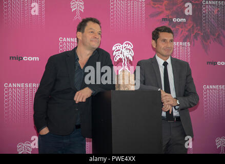 Cannes, Francia, 15 ottobre 2018, Dominic West per ricevere Cannes serie Excellence Award al MIPCOM 2018 - Il mondo del divertimento mercato Contenuti © ifnm / Alamy Live News Foto Stock