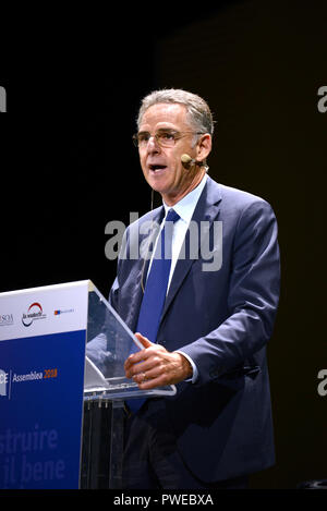 Roma, Italia. Xvi oct, 2018. Gabriele buia, presidente di ance, presso l assemblea dell Associazione Nazionale dei Costruttori, presso l Auditorium della conciliazione di Roma. Credit: Indipendente Agenzia fotografica/Alamy Live News Foto Stock