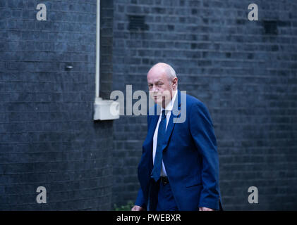 Londra, Regno Unito. 16 ott 2018. Damian verde arriva a Downing Street Credit: Tommy Londra/Alamy Live News Foto Stock