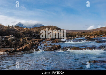 Sliglachan, Black Cuillin Mountain Range, Scotland, Regno Unito Foto Stock