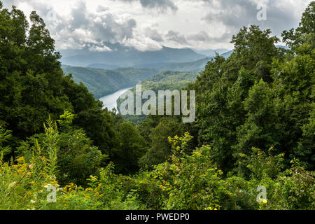 Smoky Mountains paesaggio panoramico Foto Stock