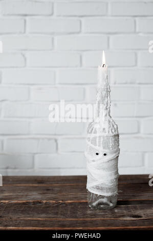 L'idea di candelieri per Halloween. Fatte a mano. Home decor. Foto Stock