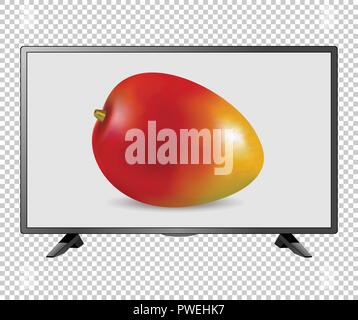 Tv LCD a LED schermo illustrazione vettoriale Illustrazione Vettoriale