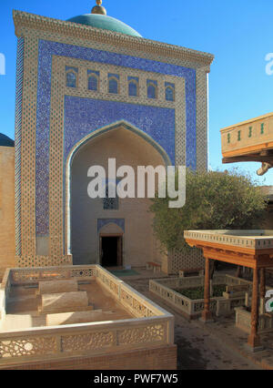 Uzbekistan, Khiva, Pakhlavan Mahmud Mausoleo, Foto Stock