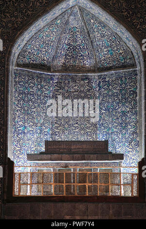 Uzbekistan, Khiva, Pakhlavan Mahmud Mausoleo, interno, Foto Stock