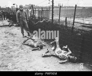 A Buchenwald Leipzig-Thekla cadaveri 74979. Foto Stock