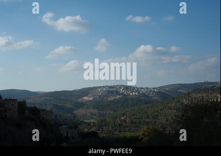 Gerusalemme montagne, il paesaggio in Israele Foto Stock