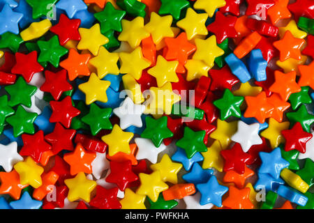 Multicolore di stelle candy background Foto Stock