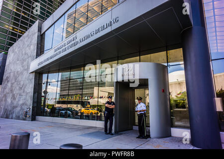 Missione degli Stati Uniti presso le Nazioni Unite Manhattan   New York New York, Stati Uniti d'America Foto Stock