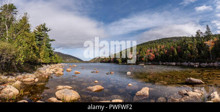 Caduta delle Foglie nel Maine Foto Stock