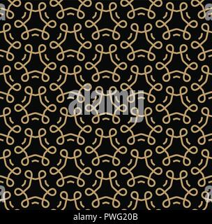 Linea geometrica ornamento seamless pattern, di stile moderno minimalista sfondo pattern Illustrazione Vettoriale