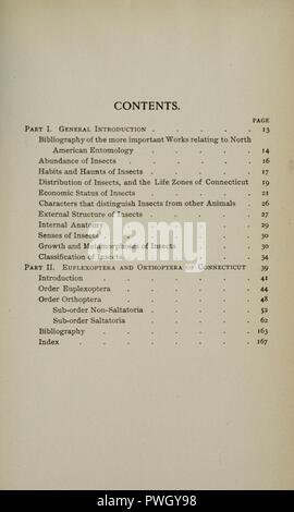 Bollettino - situazione geologica e Storia Naturale Sondaggio del Connecticut Foto Stock