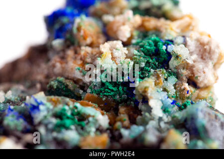 Zebra Azurite Malachite da Australia Il campione di minerali Foto Stock