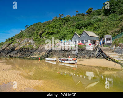23 Giugno 2018: Newquay, North Cornwall, Regno Unito - Crantock Beach con la Fossa delle Felci traghetto. Foto Stock