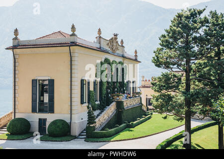 Lenno, Italia - Luglio 08, 2017: Veduta di Villa del Balbianello, il lago di Como. La Villa fu utilizzato come impostazione per diversi film degni di nota, tra cui Star Wars: Foto Stock