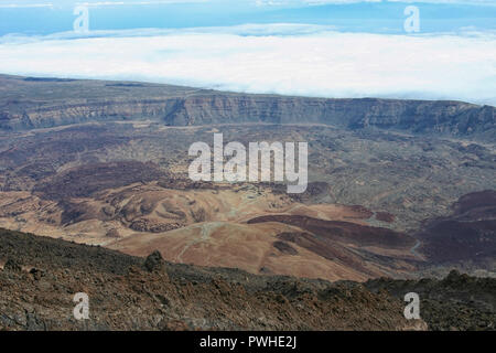 Molto grande cratere a Tenerife Island Foto Stock