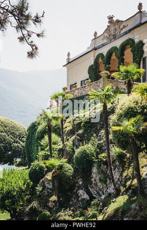 Lenno, Italia - Luglio 08, 2017: Veduta di Villa del Balbianello, il lago di Como. La Villa fu utilizzato come impostazione per diversi film degni di nota, tra cui Star Wars: Foto Stock