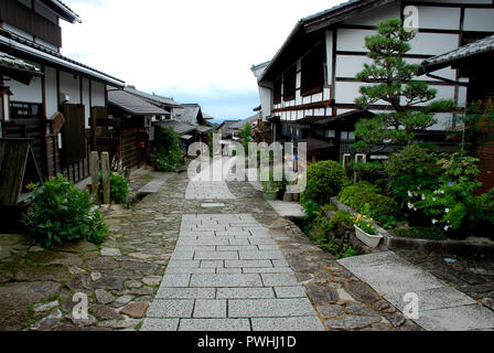 Lungo il percorso antico a Magome Foto Stock