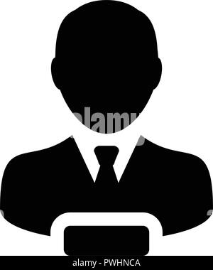 Elimina utente vettore icona maschio profilo persona avatar con il simbolo meno in colore piatto pittogramma glyph illustrazione Illustrazione Vettoriale